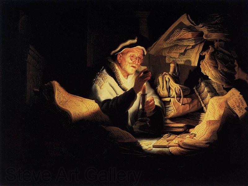 REMBRANDT Harmenszoon van Rijn Parable of the Rich Man France oil painting art